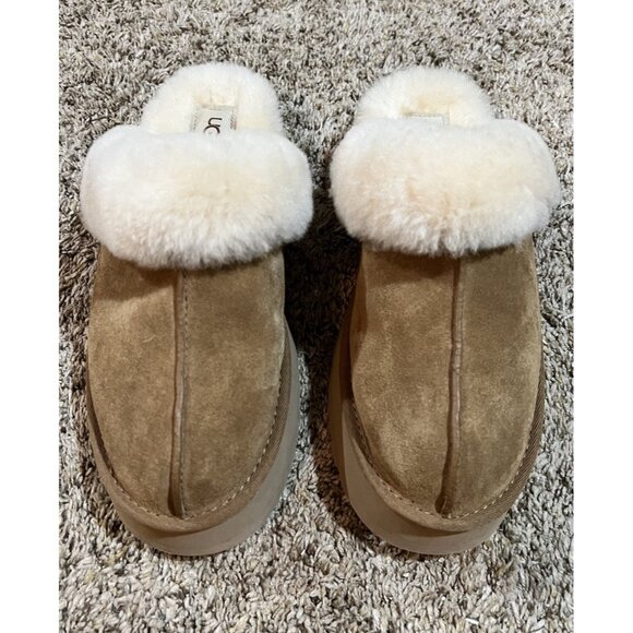 UGG Women's Disquette Slippers Chestnut Model 1122550 New W/O Box ~ Size 9 - Picture 2 of 10
